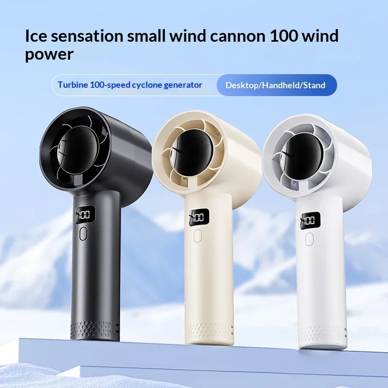 Outdoor Camping Misting Fan - Portable Handheld Fan 100 Wind Speeds