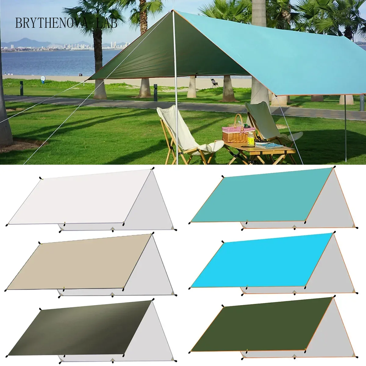 Waterproof Tarp Shelter - Camping Tarp Waterproof Tent Hammock Rain