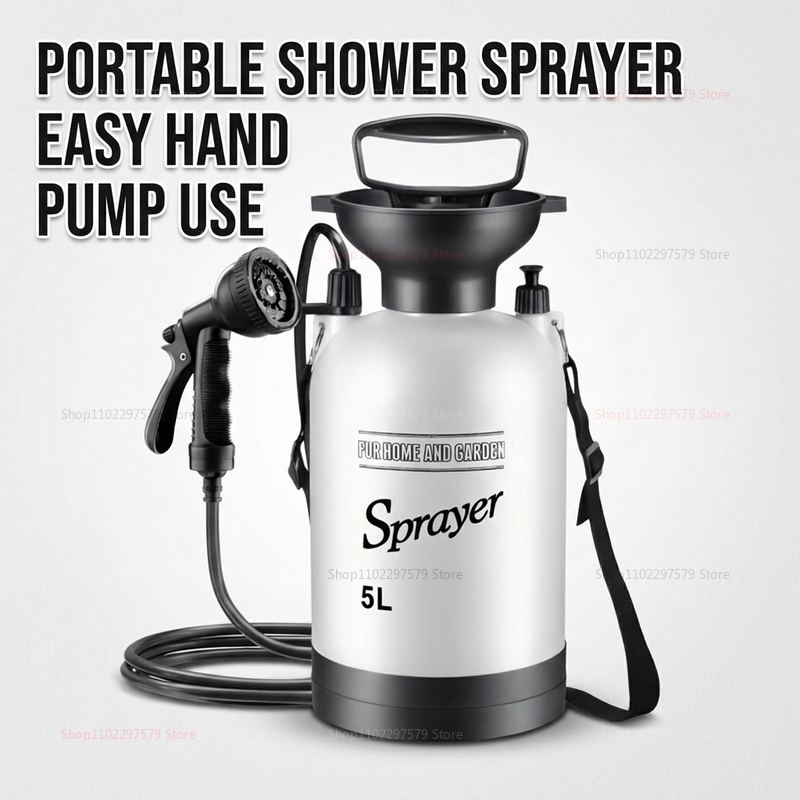 Portable Camping Shower - Portable Camping Shower 5L Manual Pump