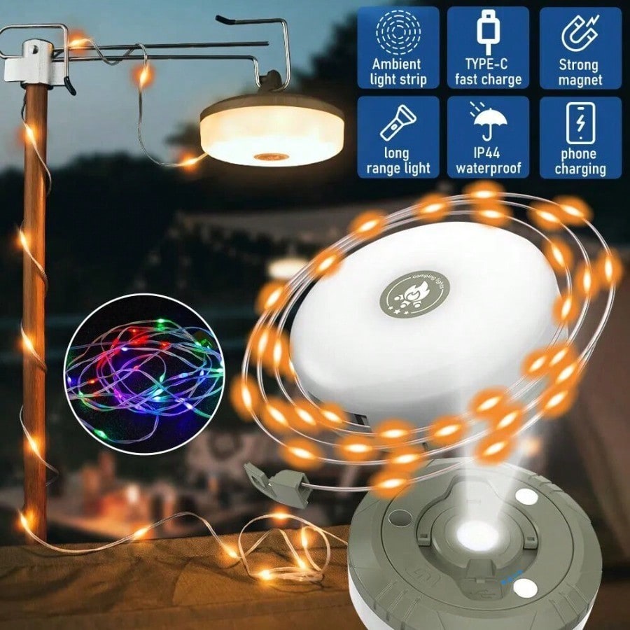 Camping Hammock - Vivid 9.8FT Retractable Fairy Light Spool