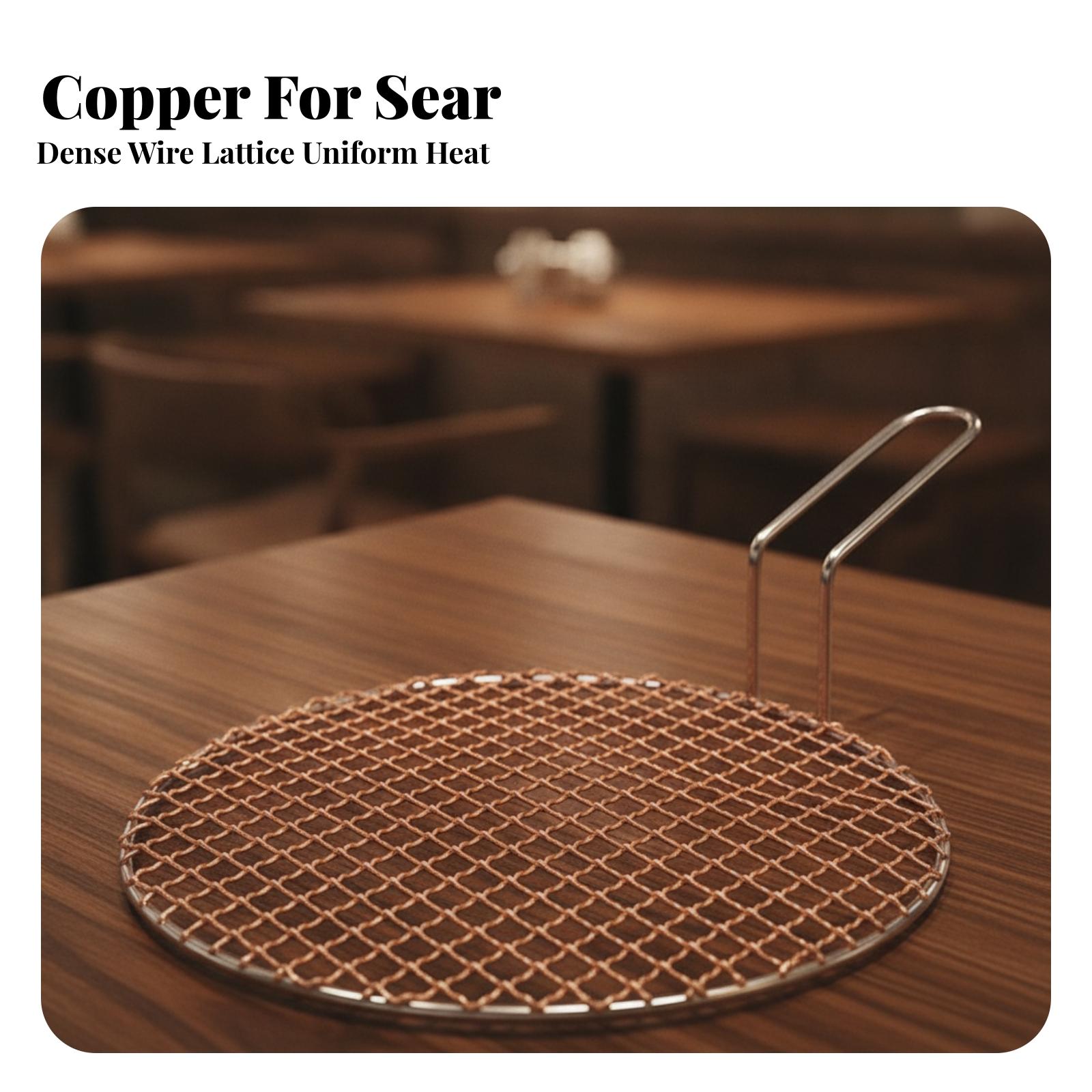 Portable Copper Mesh Round Gri - огляд і ціна Outdoor Camping Grill