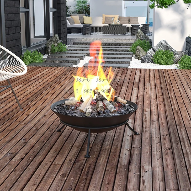 60cm  modern outdoor cast iron - огляд і ціна Outdoor Camping Fireplace