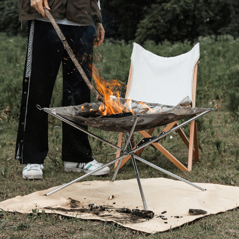 Portable foldable steel grid-s - огляд і ціна Outdoor Camping Fireplace