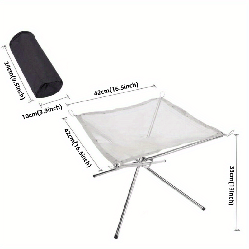 Portable foldable steel grid-s - огляд і ціна Outdoor Camping Fireplace