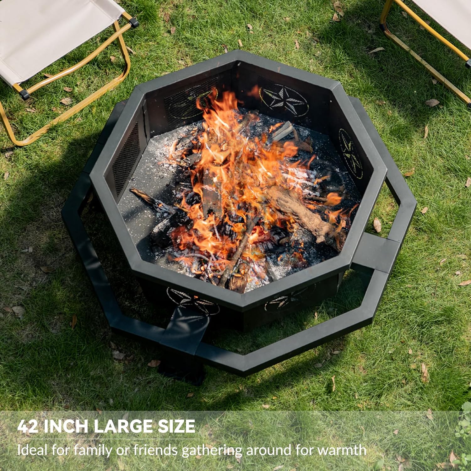 Outdoor Fire Pit with Fire Pok - огляд і ціна Outdoor Camping Fireplace