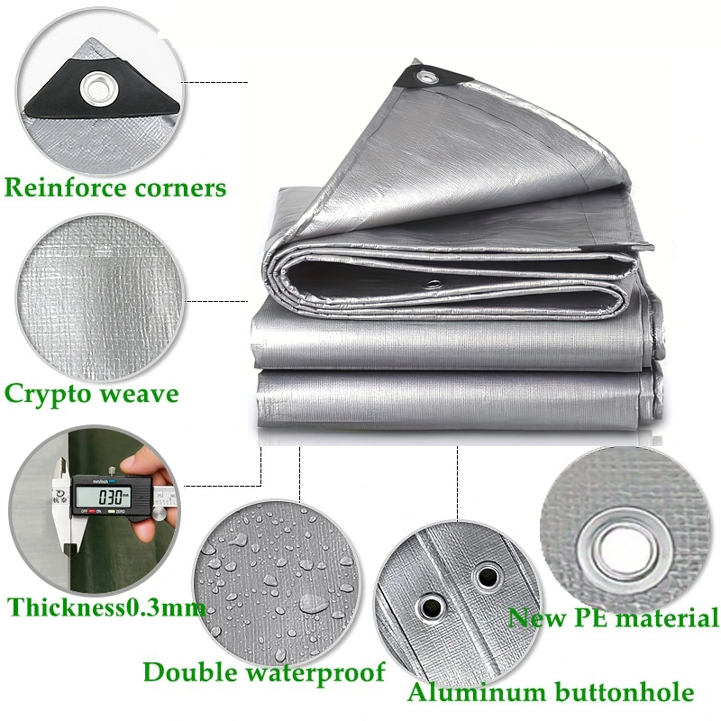 Large Tarp 3mx5 6 8 4x4 5 6 8  - огляд і ціна Waterproof Tarp Shelter