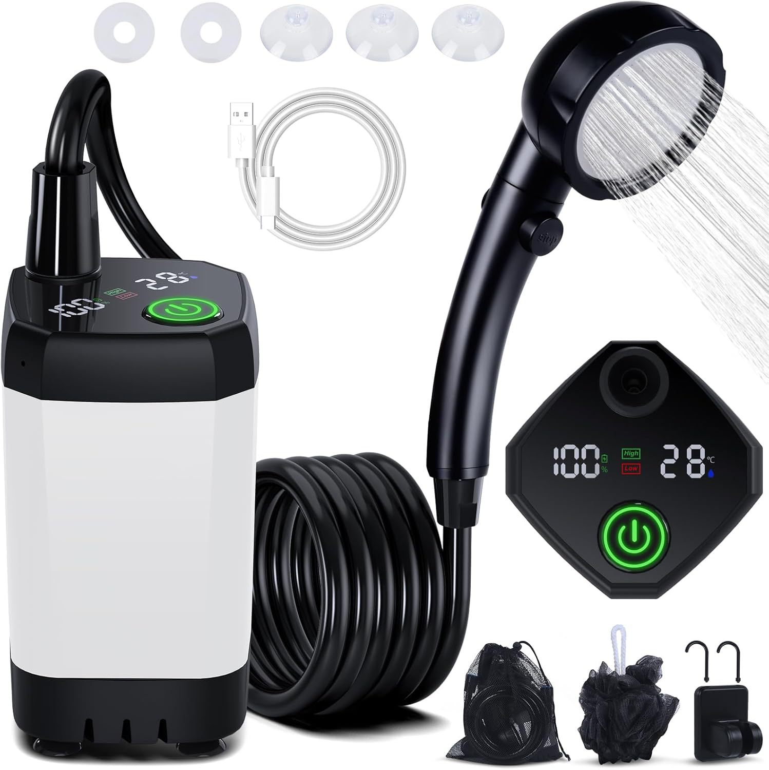 Portable Self-Priming Electric - огляд і ціна Portable Camping Shower