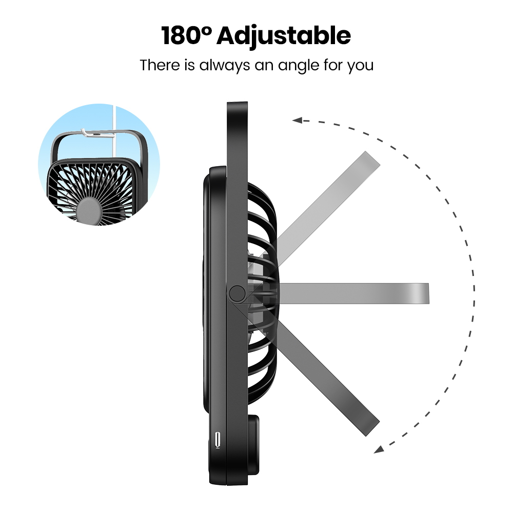 TOPK Ultra Thin Mini Portable  - огляд і ціна Outdoor Camping Misting Fan