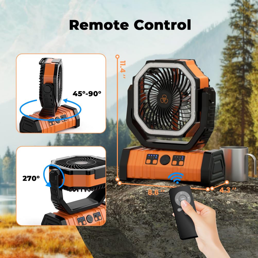 Camping Fan 20000mAh Battery P - огляд і ціна Outdoor Camping Misting Fan