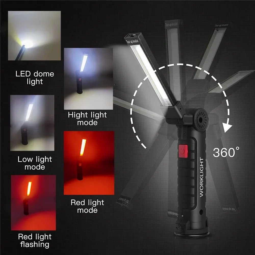 Portable COB LED Flashlight US - огляд і ціна Camping Lantern