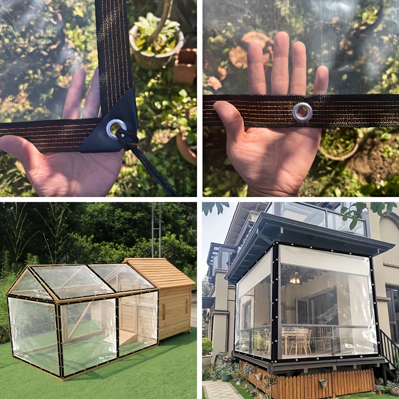Transparent Tarpaulin 2*3 4 5  - огляд і ціна Waterproof Tarp Shelter