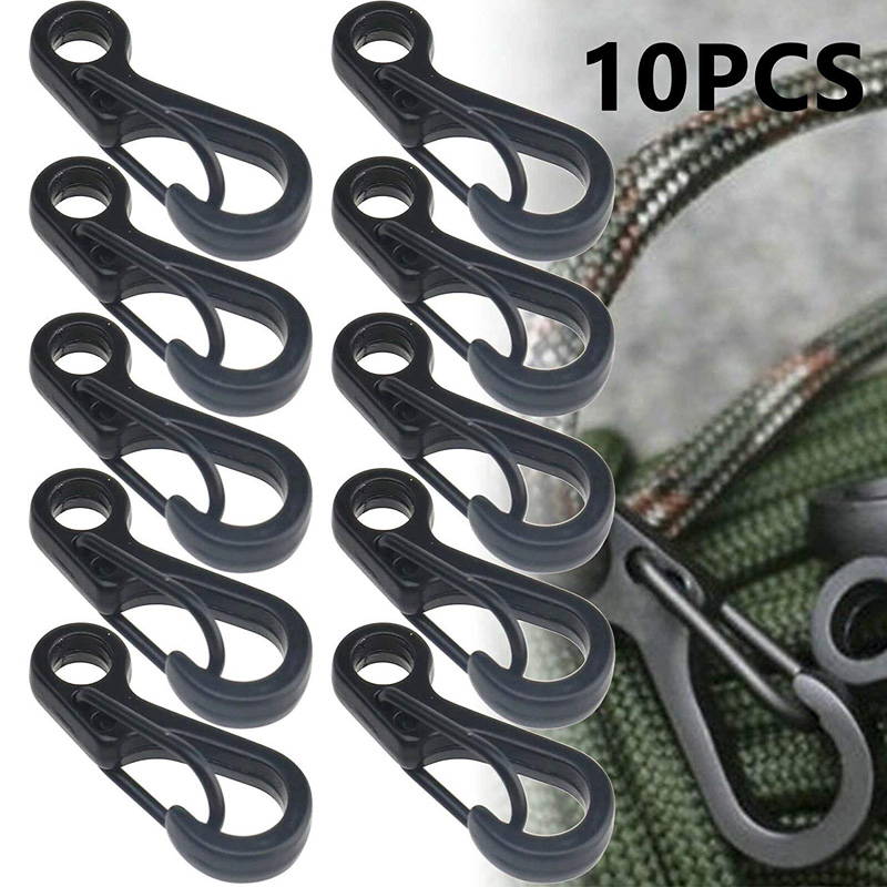 10Pcs/lot Mini Carabiner Parac - огляд і ціна Outdoor Camping Essential Gear