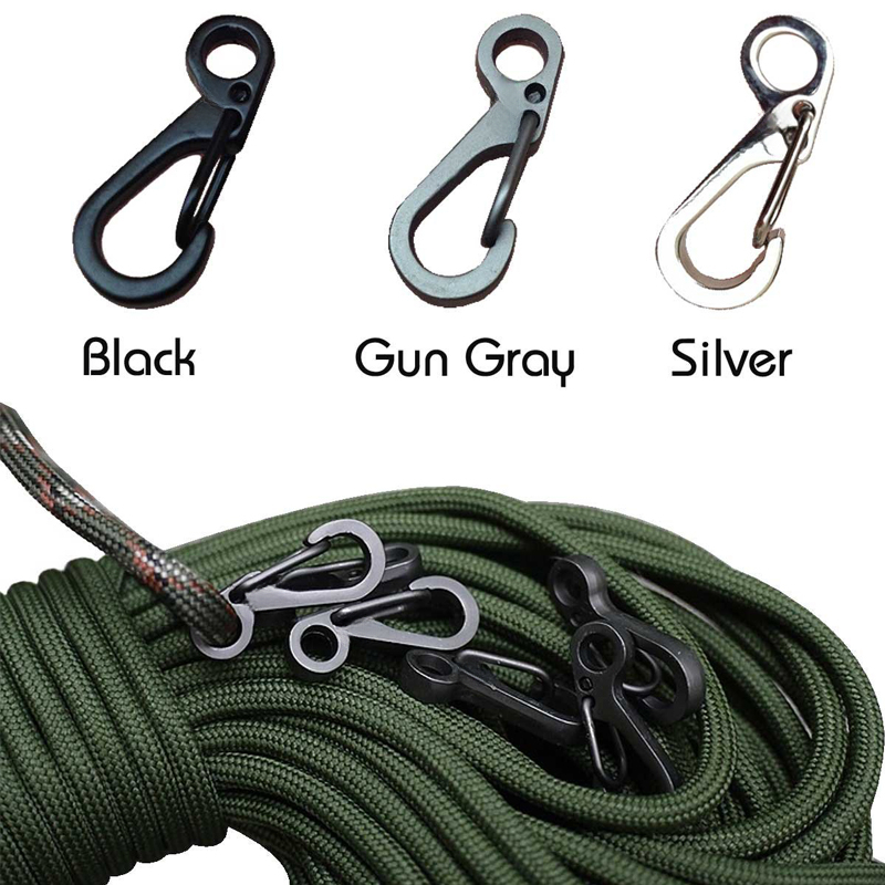 10Pcs/lot Mini Carabiner Parac - огляд і ціна Outdoor Camping Essential Gear