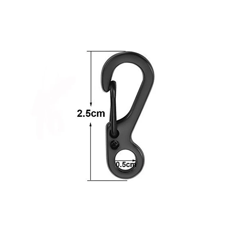 10Pcs/lot Mini Carabiner Parac - огляд і ціна Outdoor Camping Essential Gear