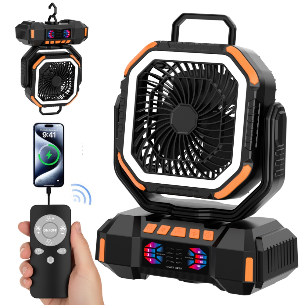 40000mAh Battery Operated Fan  - огляд і ціна Outdoor Camping Misting Fan