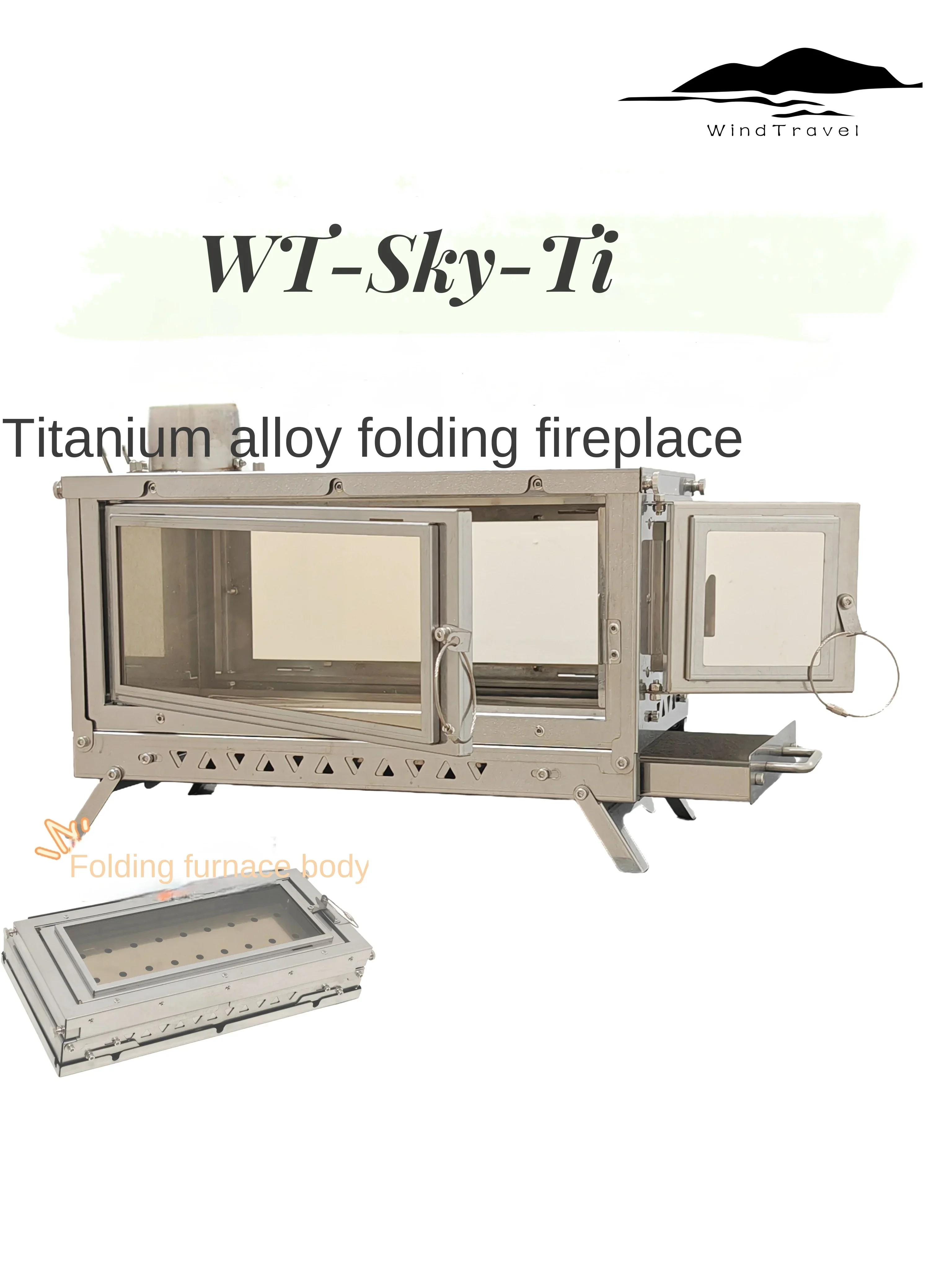 WT-Sky-Ti titanium alloy foldi - огляд і ціна Outdoor Camping Fireplace