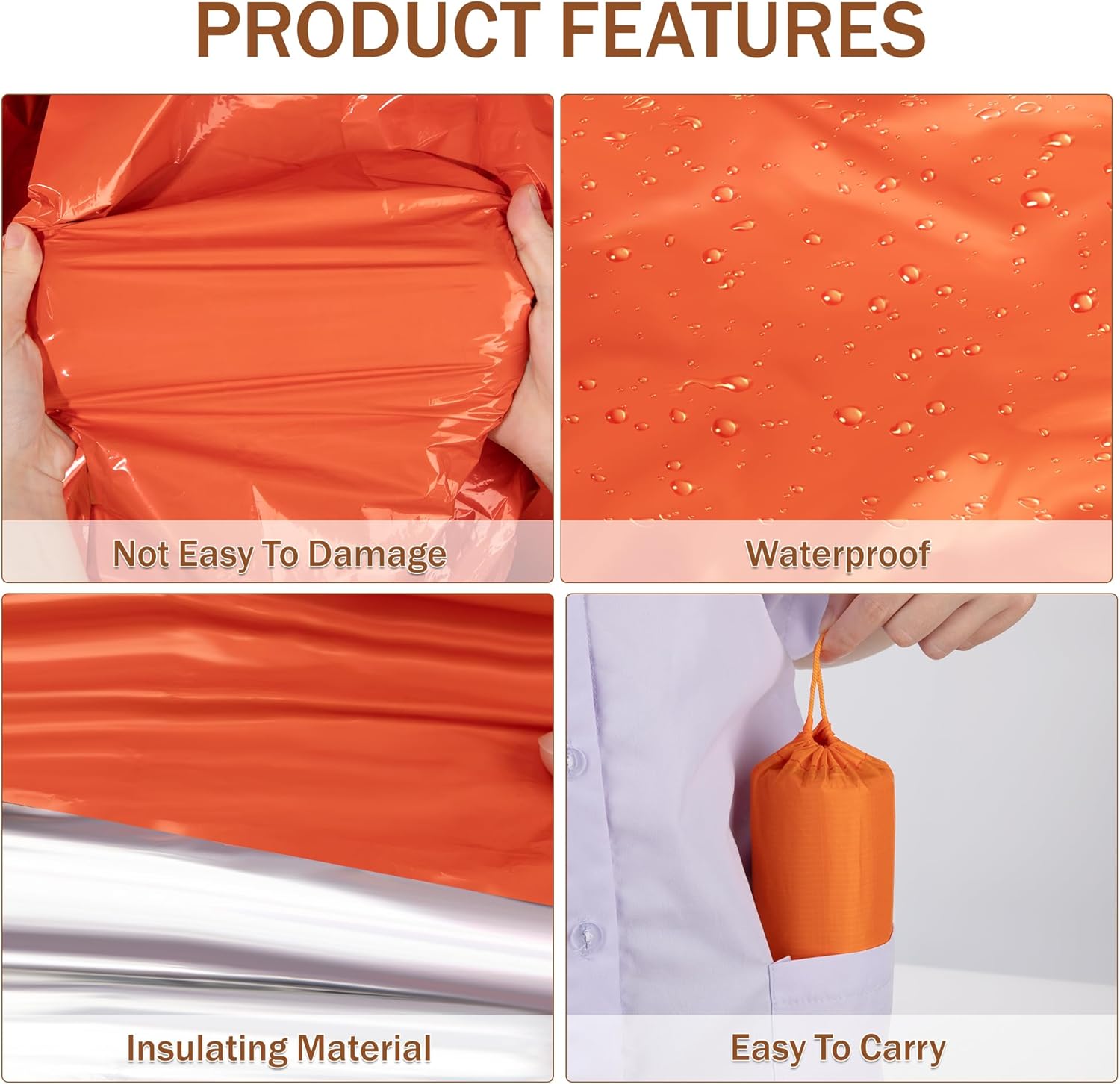 Emergency Mylar Sleeping Bag T - огляд і ціна Outdoor Camping Essential Gear