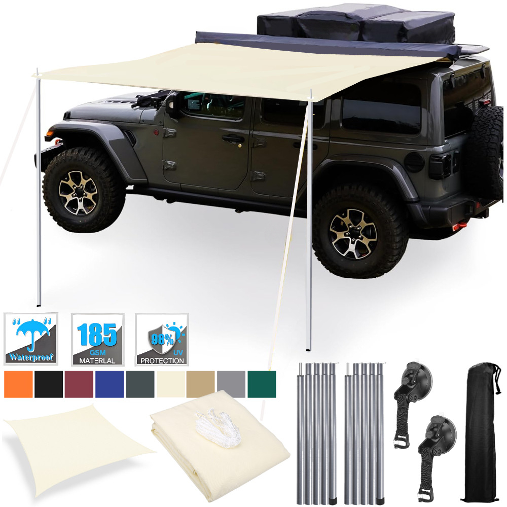 2x3M Rtractable Vehicle Awning - огляд і ціна Waterproof Tarp Shelter