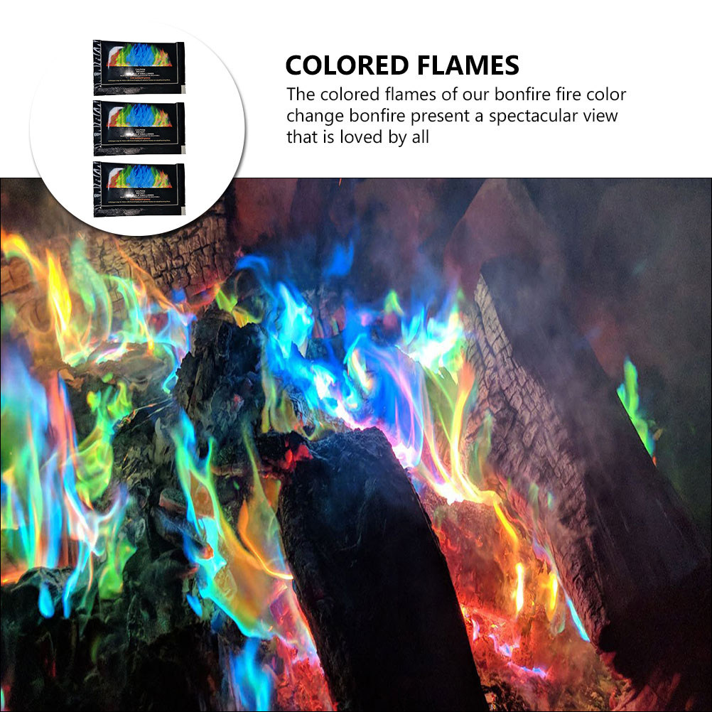 3 Pcs Fire Changing Color Pack - огляд і ціна Camping Quiet