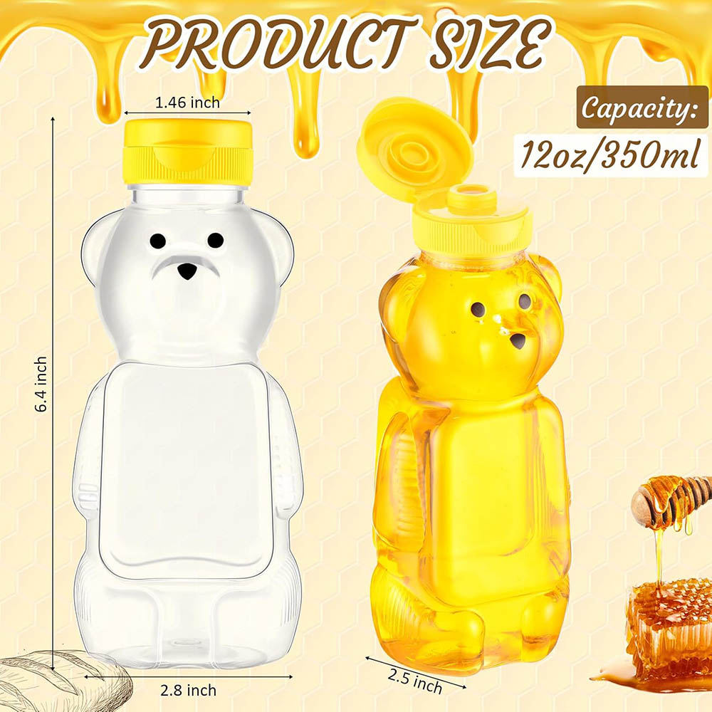 12oz Plastic Bear Honey Bottle - огляд і ціна Bear Canister