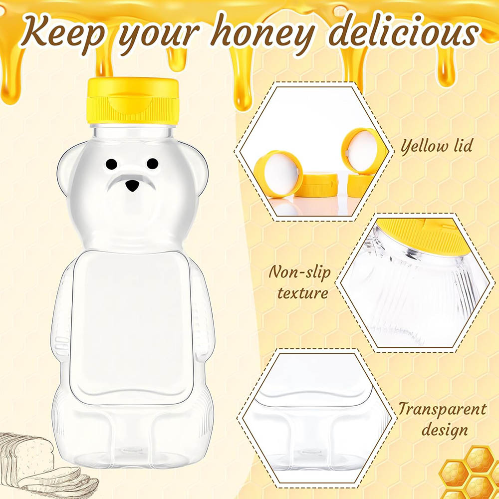 12oz Plastic Bear Honey Bottle - огляд і ціна Bear Canister