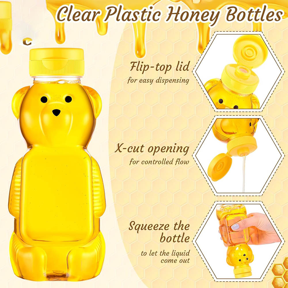 12oz Plastic Bear Honey Bottle - огляд і ціна Bear Canister