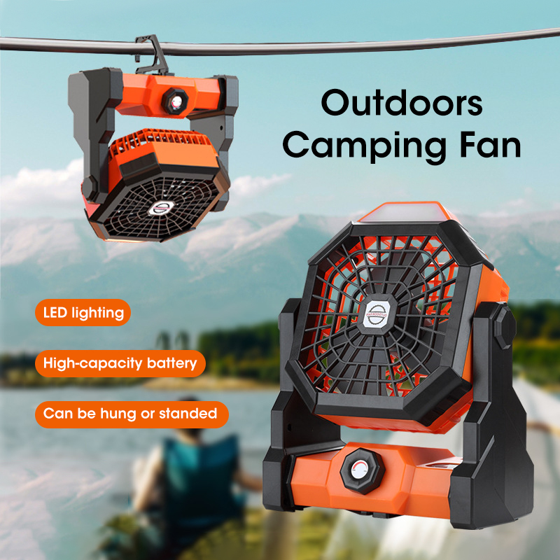 10000mAh Camping Fan with LED  - огляд і ціна Outdoor Camping Misting Fan