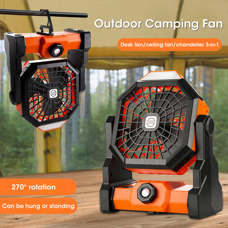 10000mAh Camping Fan with LED  - огляд і ціна Outdoor Camping Misting Fan
