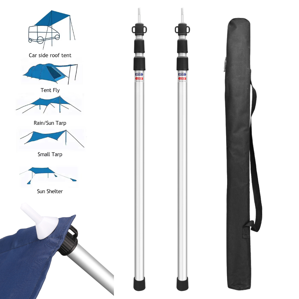 Aluminium Telescoping Tarp Pol - огляд і ціна Waterproof Tarp Shelter