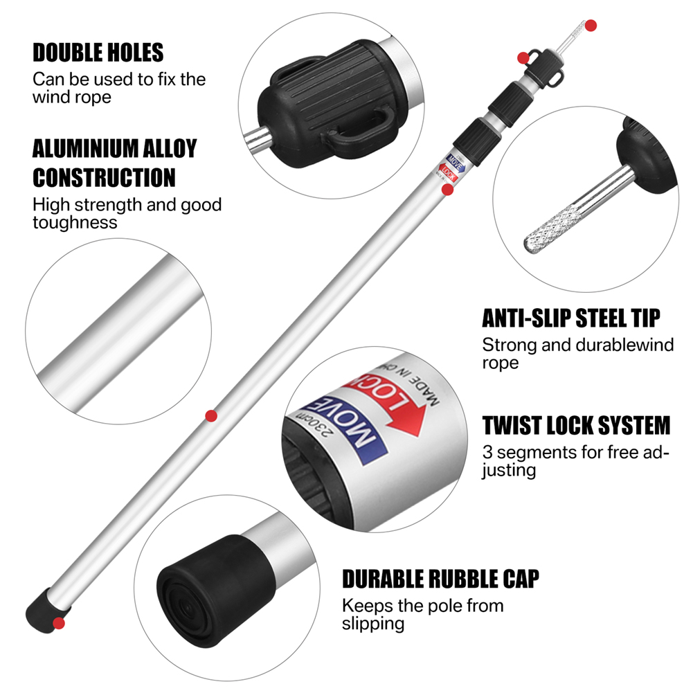 Aluminium Telescoping Tarp Pol - огляд і ціна Waterproof Tarp Shelter
