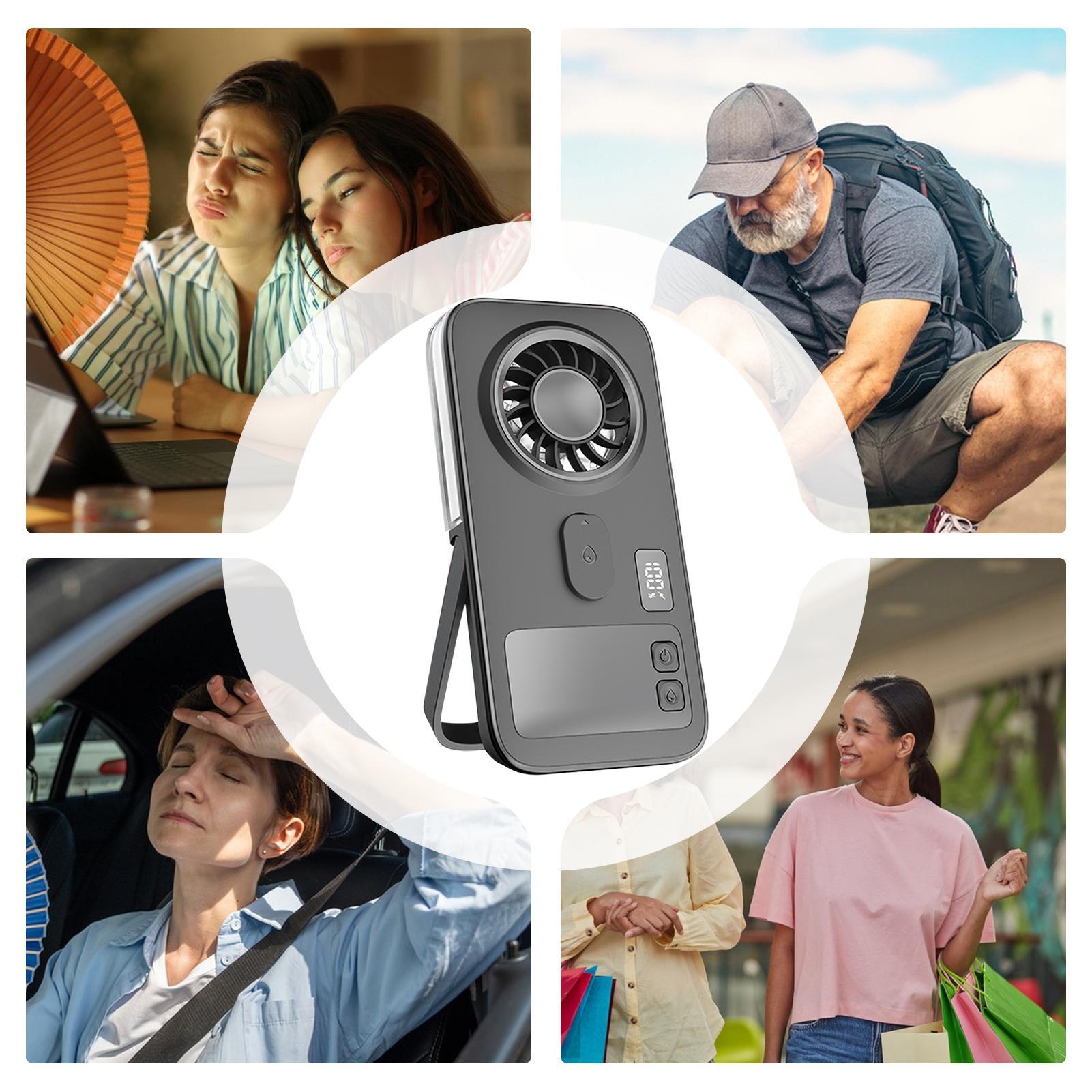 Fan with Mist Digital Display  - огляд і ціна Outdoor Camping Misting Fan