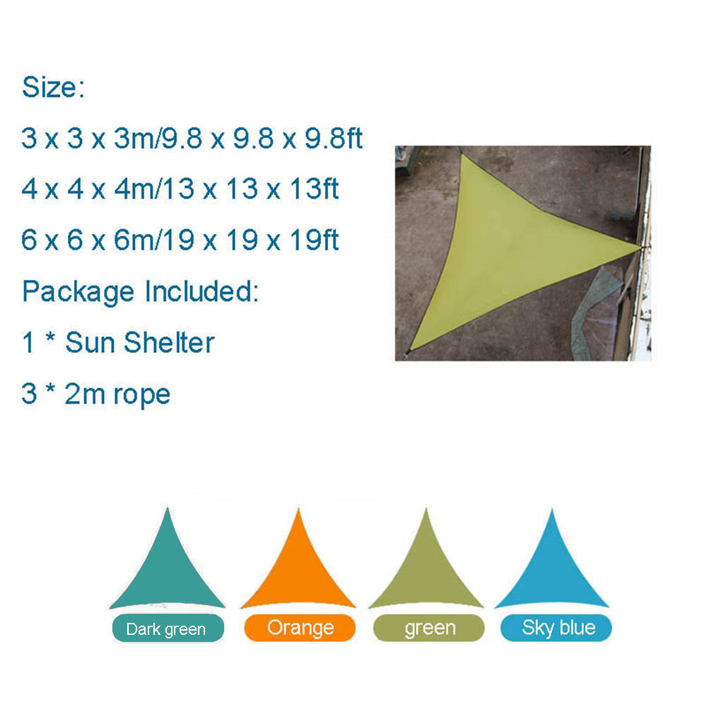 6x6x6m Triangle Sun Shelter Wa - огляд і ціна Waterproof Tarp Shelter