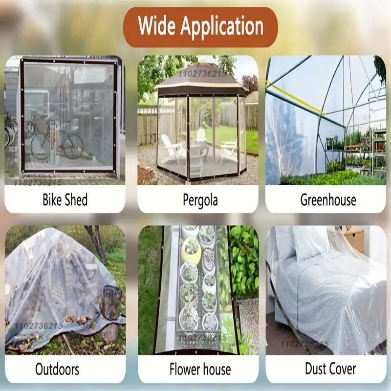 2x3m Transparent Plastic Garde - огляд і ціна Waterproof Tarp Shelter