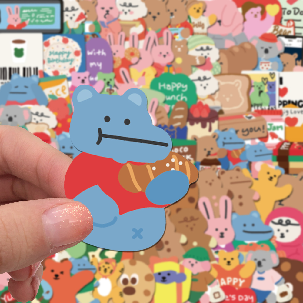 100/200pcs Cute Korean Bear St - огляд і ціна Bear Canister