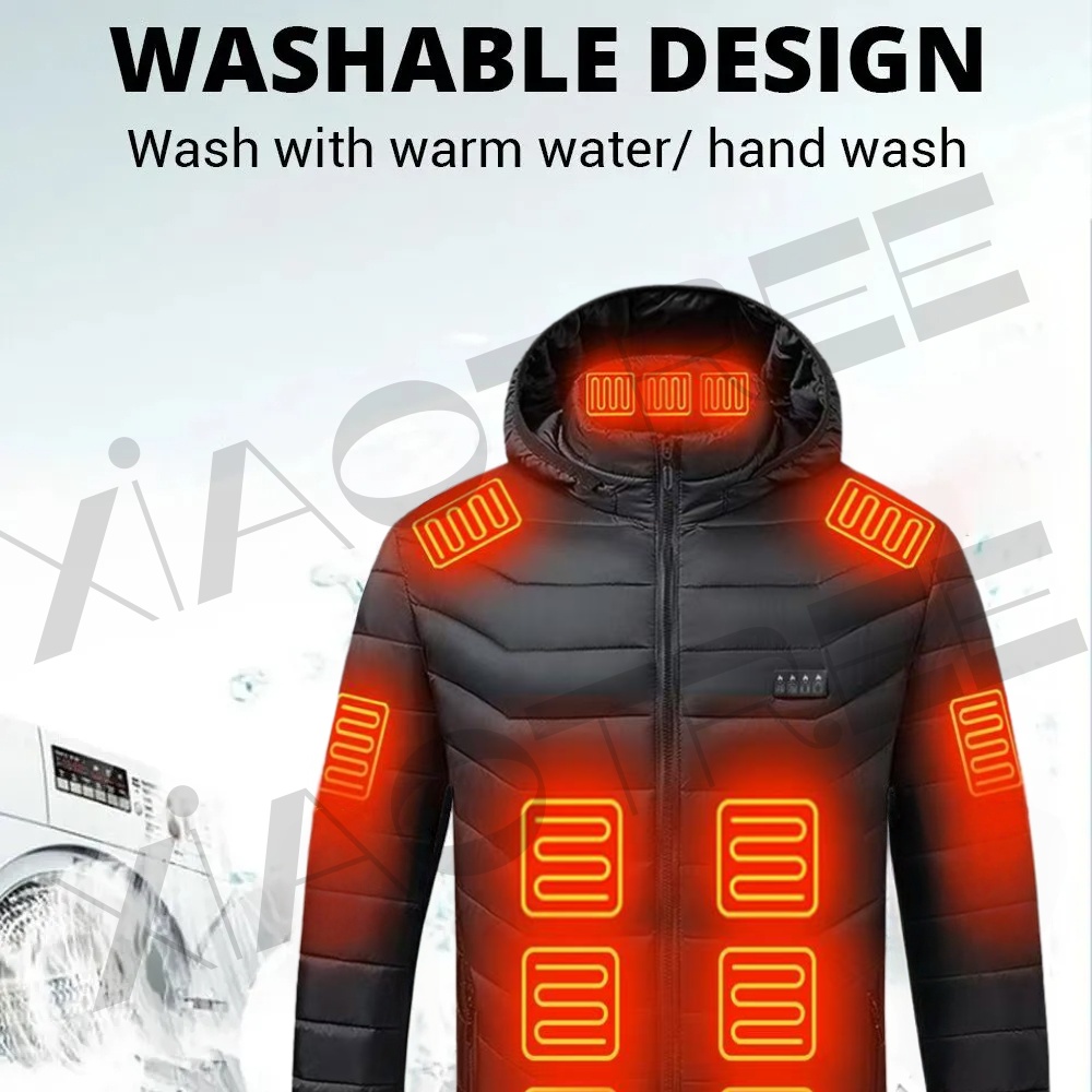 28 Areas Men Women's Heating J - огляд і ціна Camping Outdoor Clothing