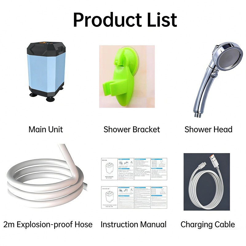 5400mAh/9000mAh Outdoor Portab - огляд і ціна Portable Camping Shower
