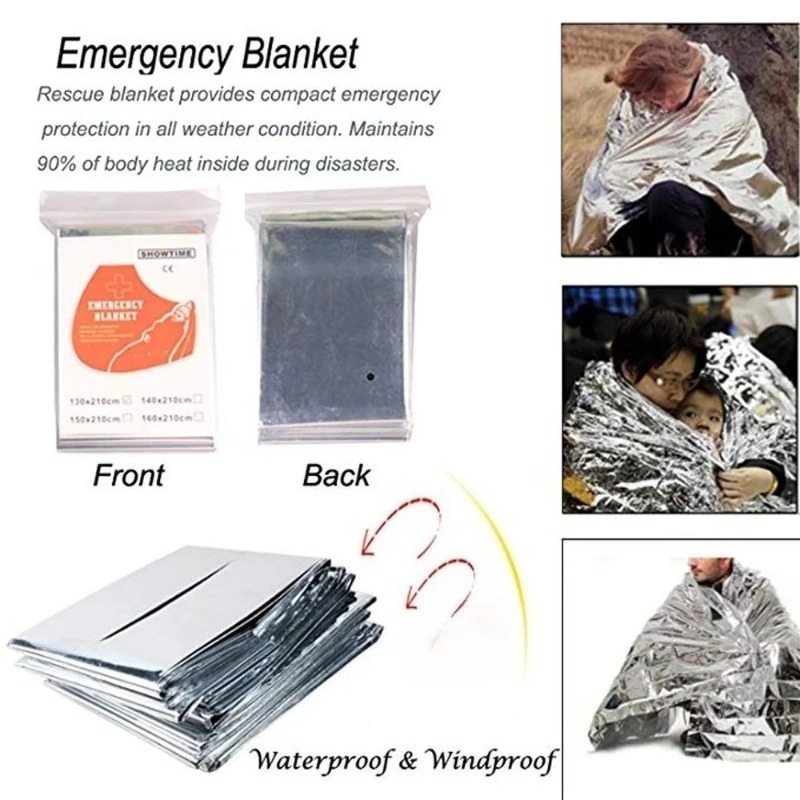 1/4PCS Emergency Blanket Outdo - огляд і ціна Survival Kit