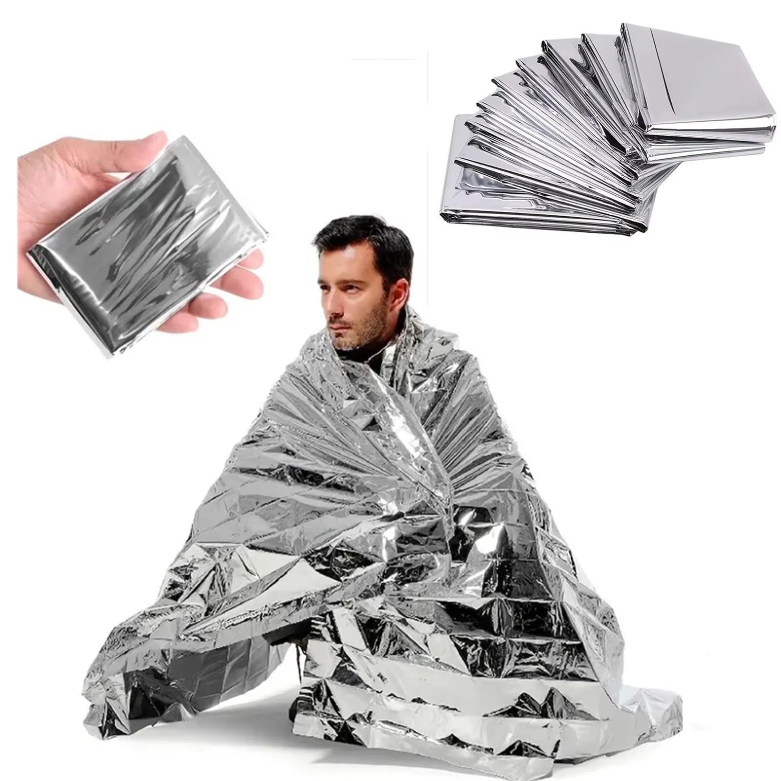 1/4PCS Emergency Blanket Outdo - огляд і ціна Survival Kit