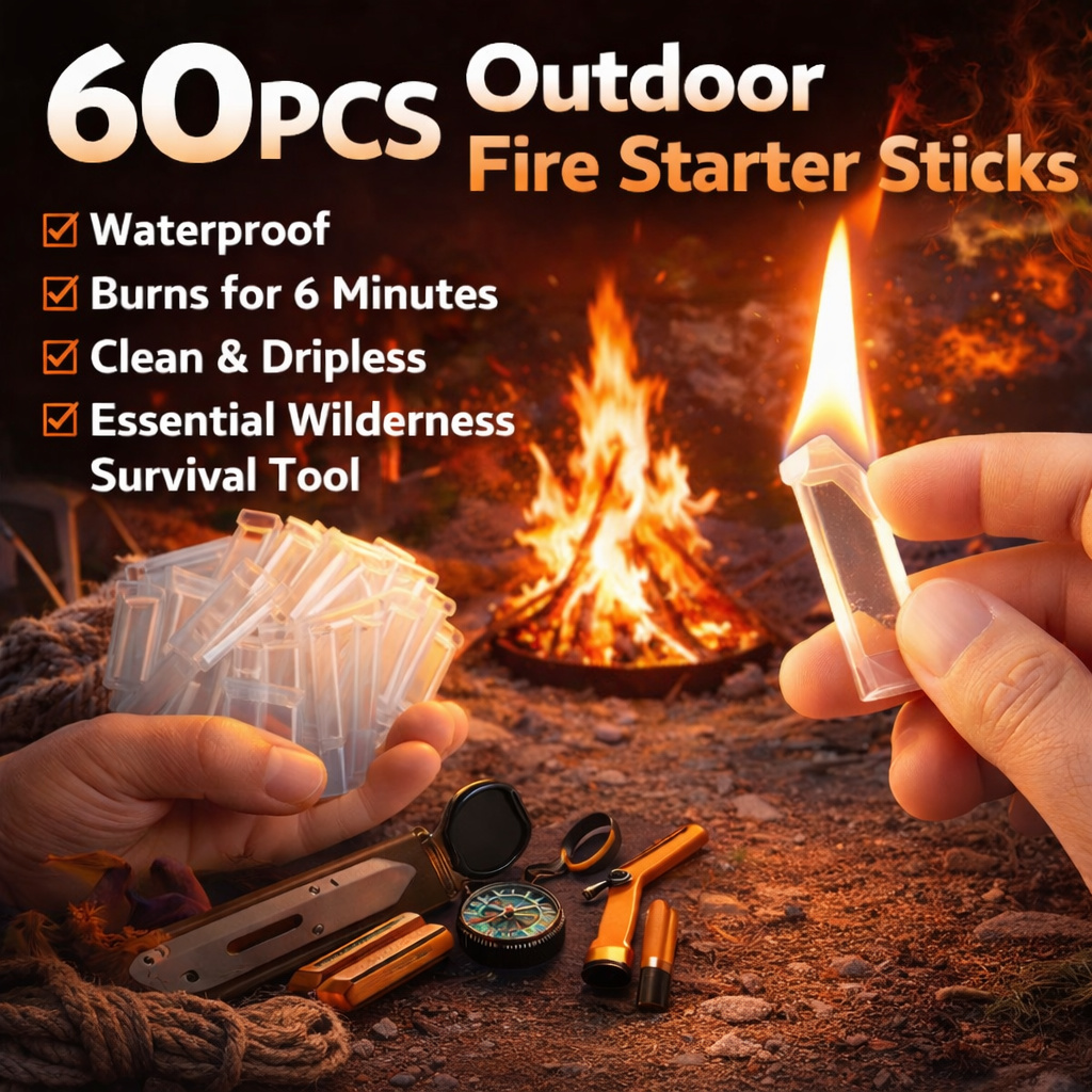 60PCS Waterproof Fire Starter  - огляд і ціна Camping Quiet