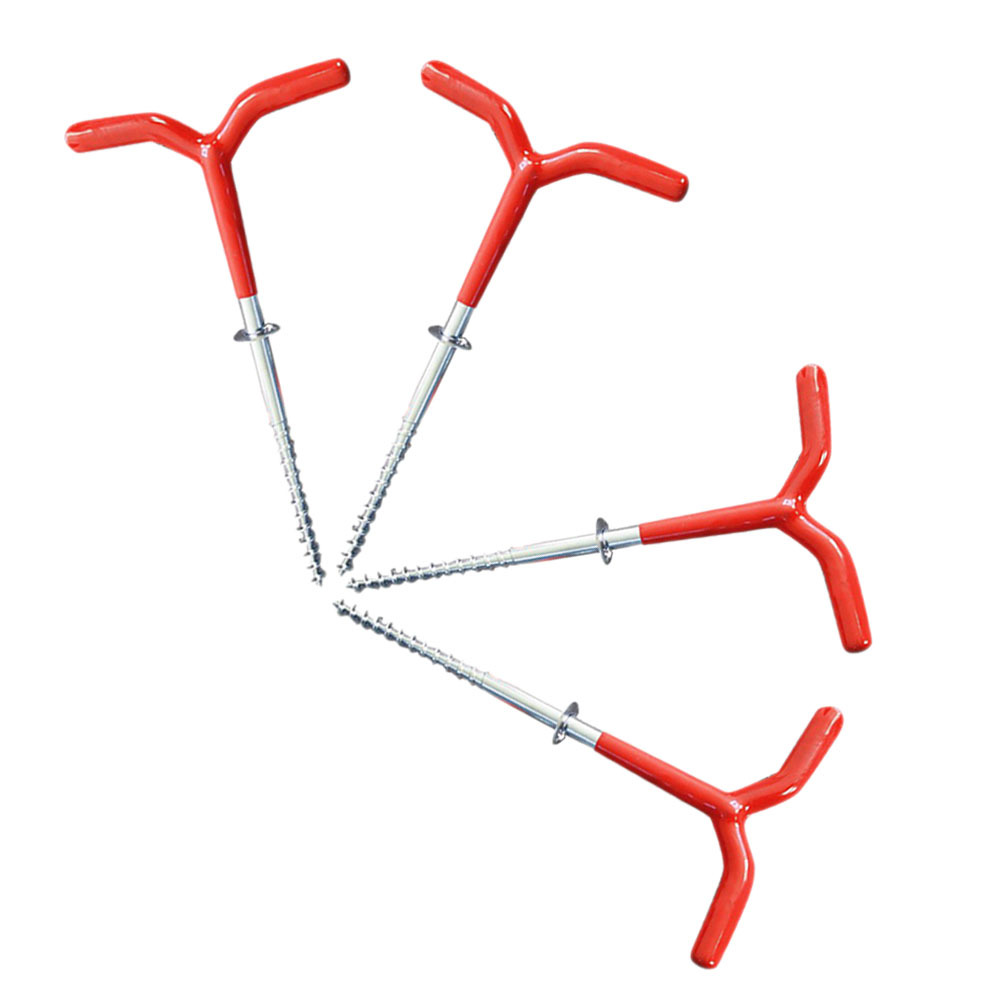 4pcs Ice Nail Anchors Metal Ru - огляд і ціна Outdoor Camping Essential Gear