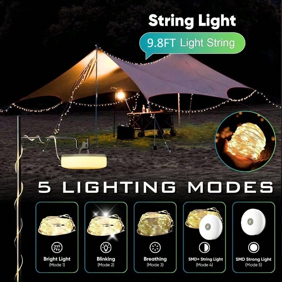 Vivid 9.8FT Retractable Fairy  - огляд і ціна Camping Hammock