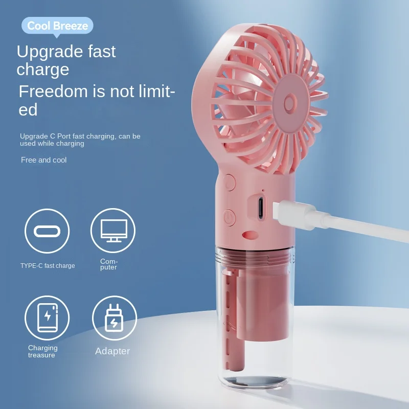 Mini Handheld Fan USB Recharge - огляд і ціна Outdoor Camping Misting Fan