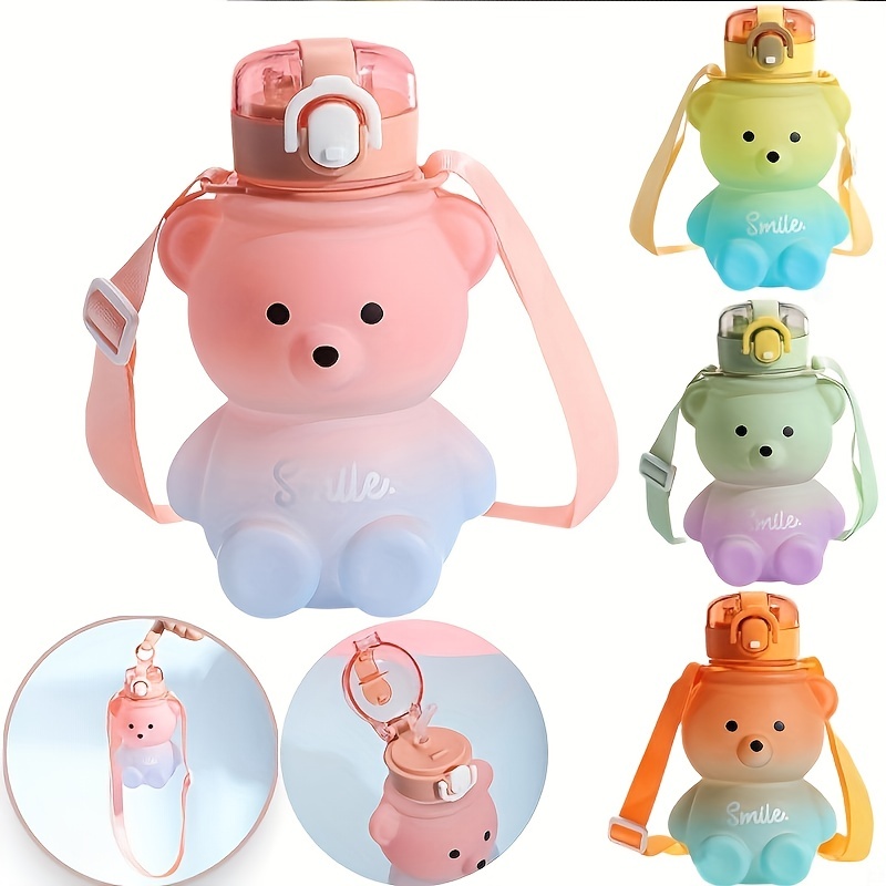 1pc Cute Bear Water Bottle BPA - огляд і ціна Bear Canister