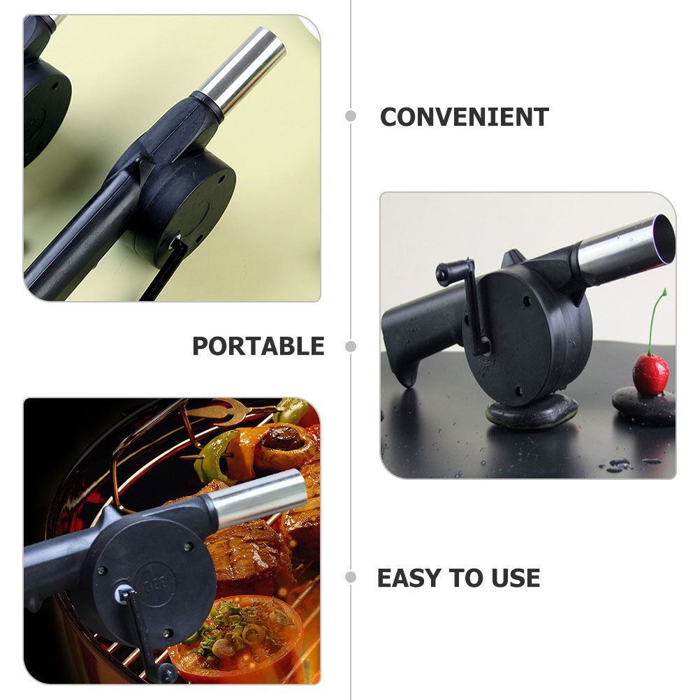 4Pcs Hand Crank Blower Manual  - огляд і ціна Outdoor Camping Fireplace