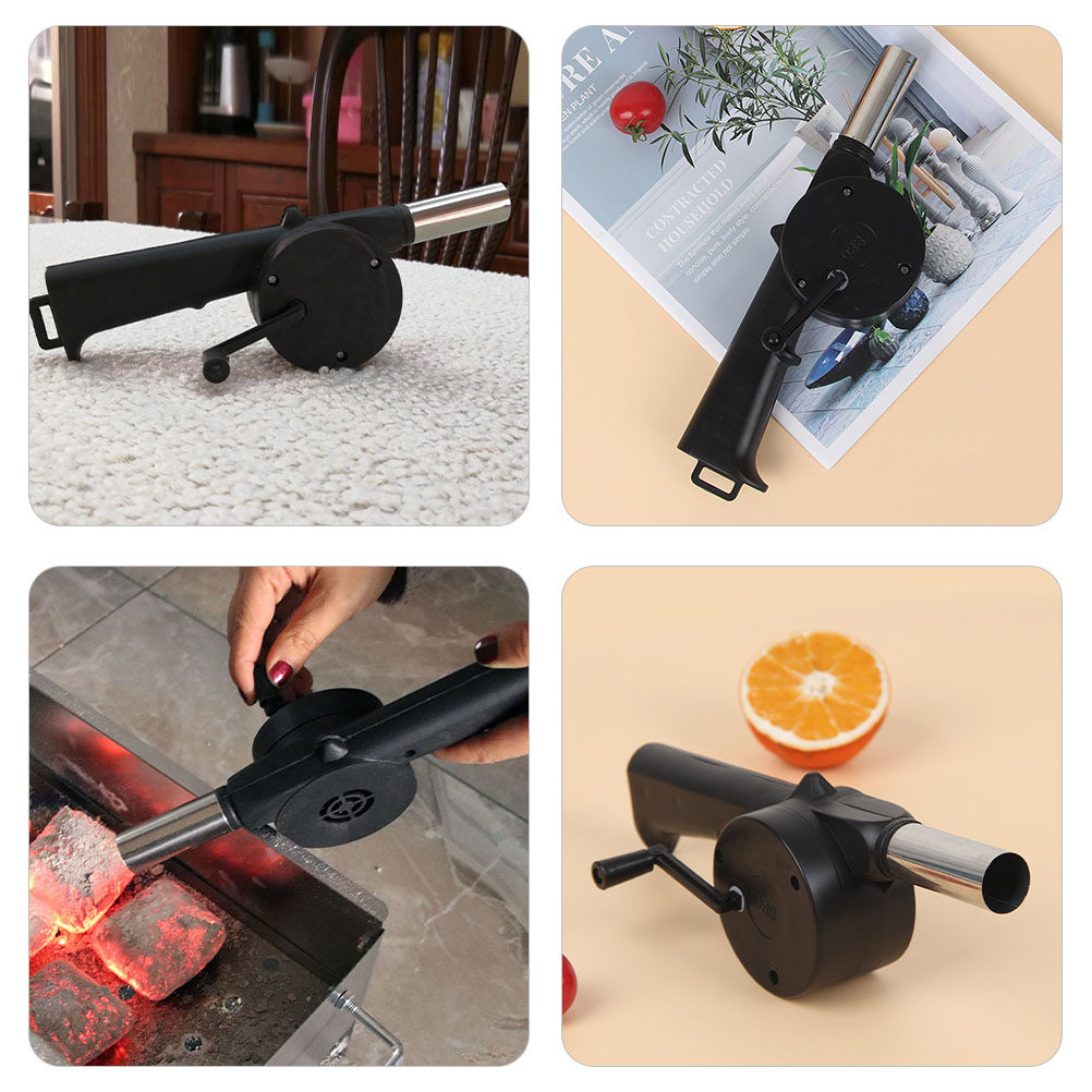 4Pcs Hand Crank Blower Manual  - огляд і ціна Outdoor Camping Fireplace